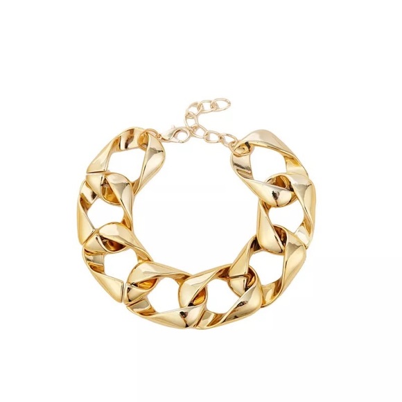 Zara Jewelry - Zara Zebra 6,satin flatten twist links flat link chain Bracelet